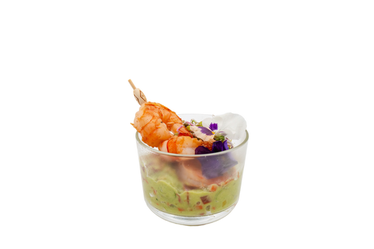 Garnelen auf Avocadomus, mind 15 Stk.