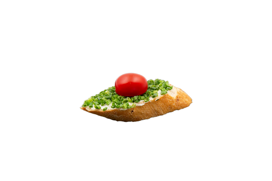 Canapé Schnittlauch mit Tomate, mind. 10 Stk.