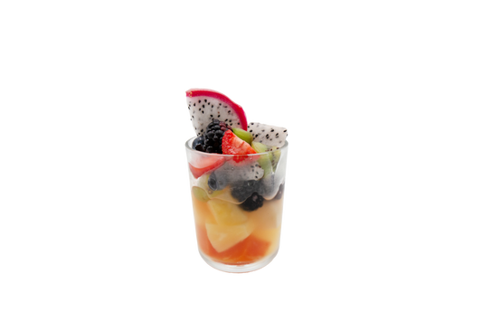 Exotischer Fruchtsalat (im Glas), mind 10 Stk.